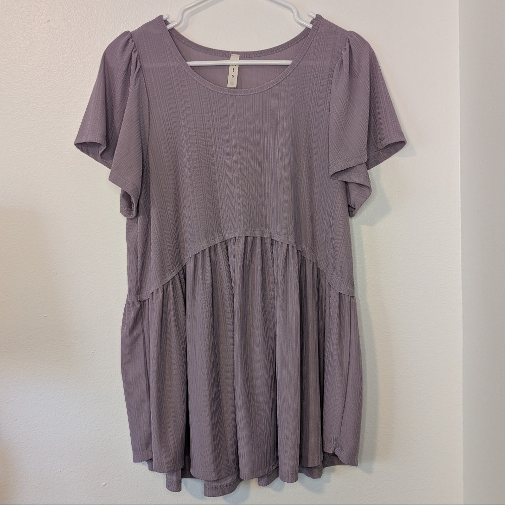 Lavender Babydoll Top
